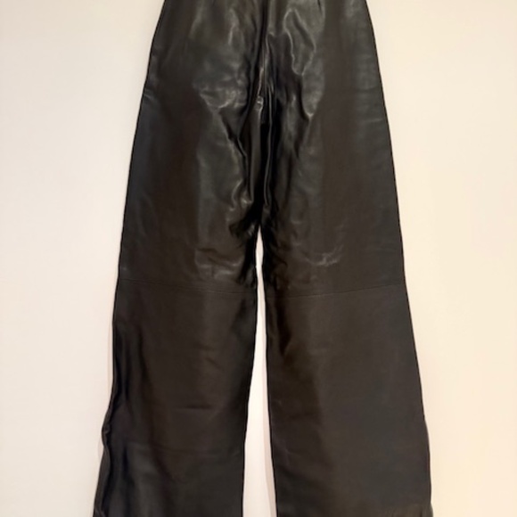 Loulou Studio - Loulou de Saison Cobe Black Leather Pants Size XS NWT - Picture 5 of 13
